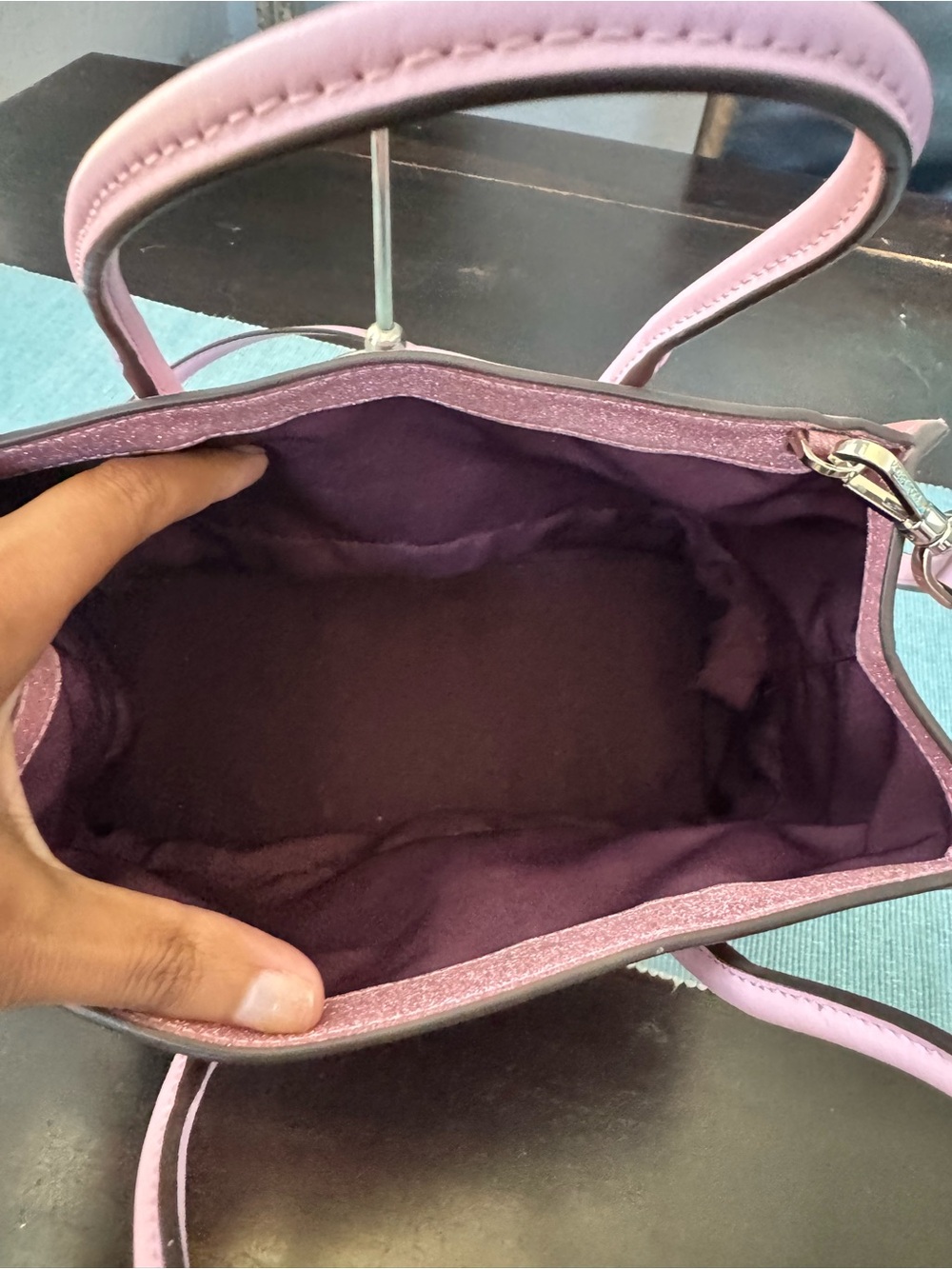 Kate Spade New York pink glitter Trista shopper tote - Picture 5 of 13